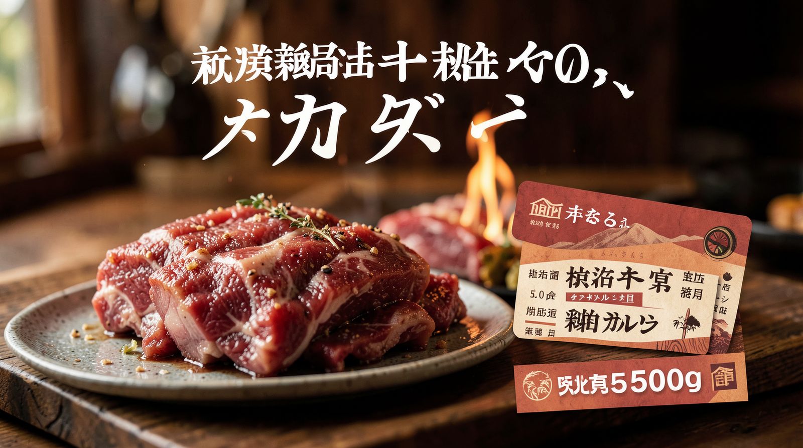 北海道産十勝牛 焼肉用カルビ 500g